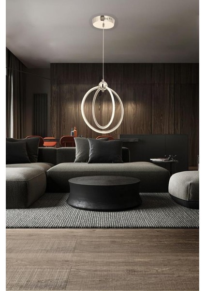 5088-2 Sarı LED Avize(Beyaz Işık -Sarı Işık - Gün Işığı)