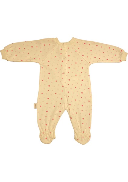 Unisex Bebek Penye Tulum Puanlı Kuzu