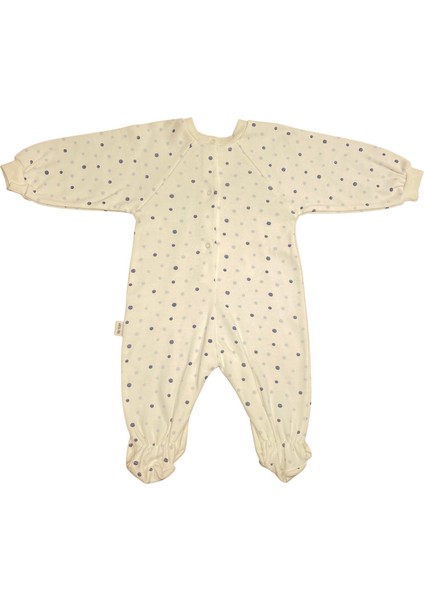Unisex Bebek Penye Tulum Puanlı Kuzu