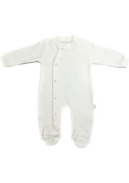 Unisex Bebek Penye Tulum Puanlı
