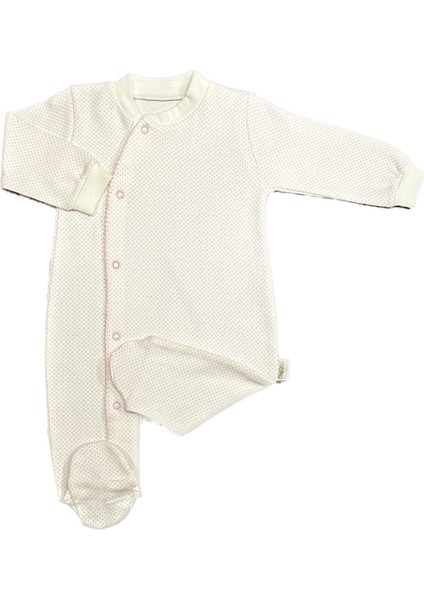 Unisex Bebek Penye Tulum Puanlı