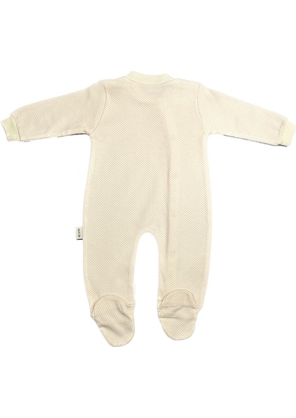 Unisex Bebek Penye Tulum Puanlı