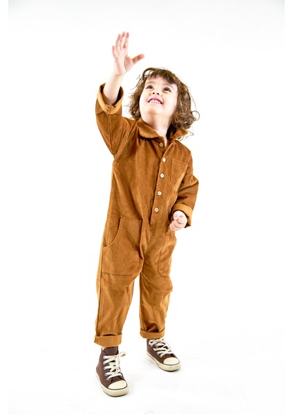 Camel Kadife Yakalı ve 3 Cepli Tulum fiyatları