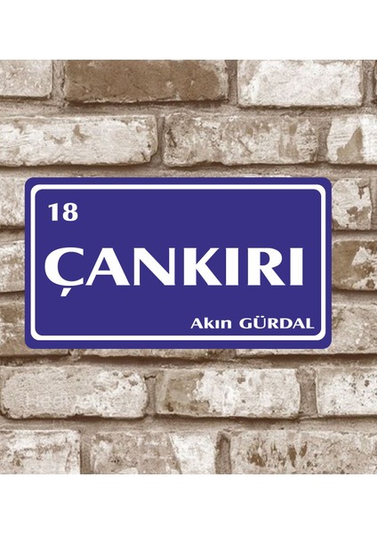 Metal Plaka Çankırı 18 Retro Poster (29X15)