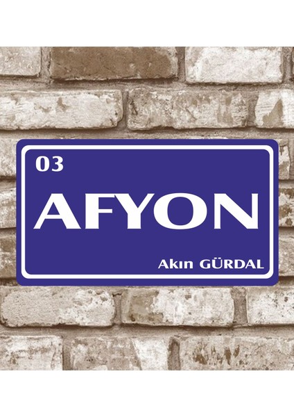 Metal Plaka Afyon 03 Retro Poster (29X15)