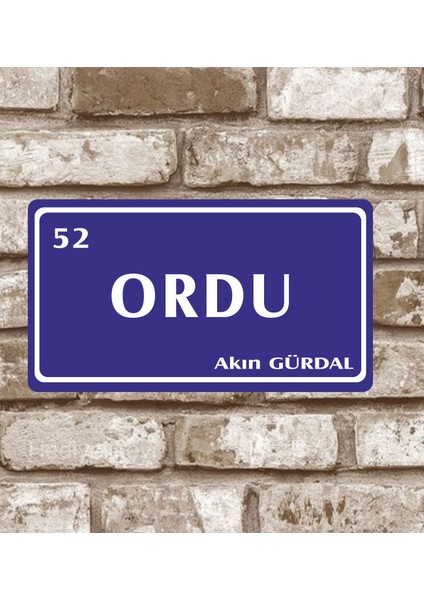 Metal Plaka Ordu 52 Retro Poster (29X15)