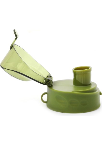 Pivot Switch Military Green Bpa Içermez 650 ml Tritan Kırılmaz Suluk-su Matarası-yedek Kapak Hediye