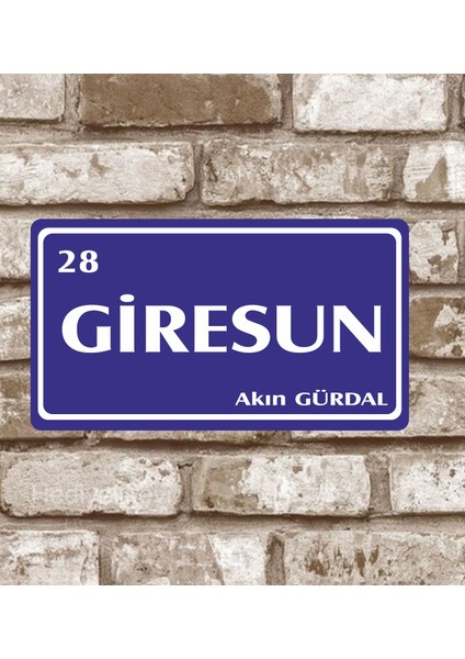 Metal Plaka Giresun 28 Retro Poster (29X15)
