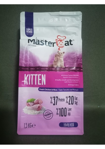 Mastercat Az Tahıllı Hypoallergenic Yavru Kedi Maması 1.5kg