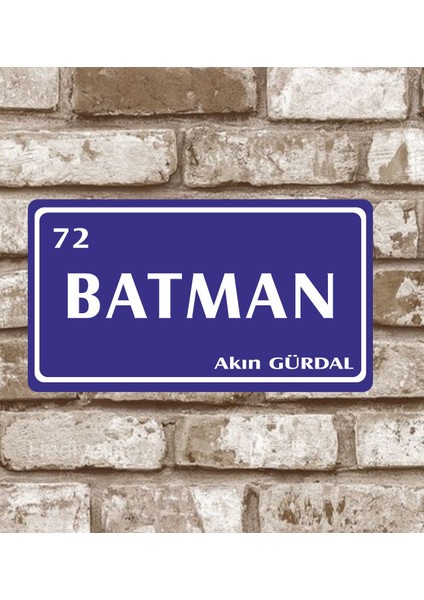 Metal Plaka Batman 72 Retro Poster (29X15)