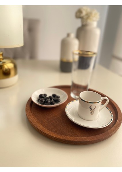 Ahşap 25 Cm Sunum Tepsi