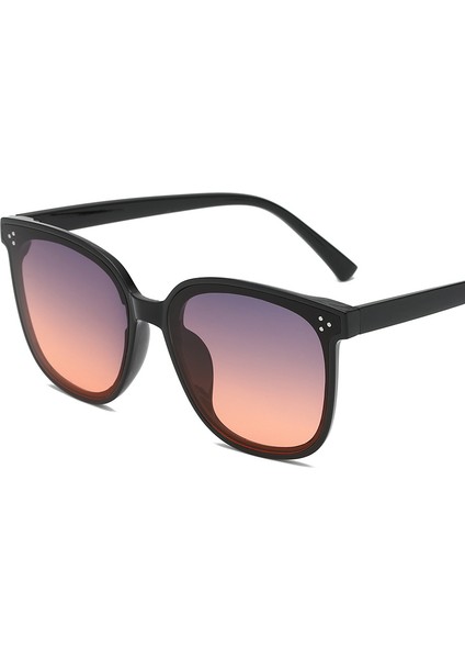 Kadın Vintage Kare Güneş Gözlüğü - Siyah/mor (Yurt Dışından) fiyatları