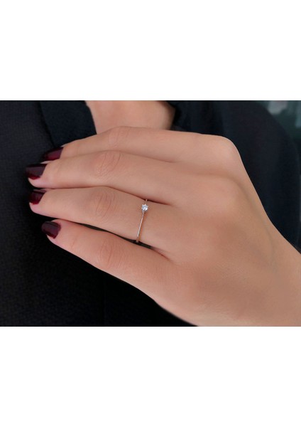 G Renk 0,05 Karat Pırlanta Tektaş Yüzük 0404R0103 indirimleri