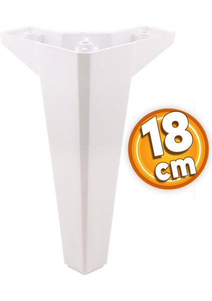 Sedir Lüks Mobilya Kanepe Sehpa Tv Ünitesi Konsol Koltuk Ayağı 18 cm Beyaz Ayakları