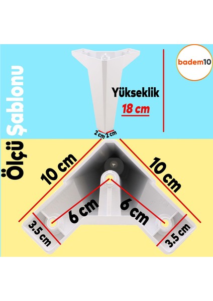Sedir Lüks Mobilya Kanepe Sehpa Tv Ünitesi Konsol Koltuk Ayağı 18 cm Beyaz Ayakları fırsatları