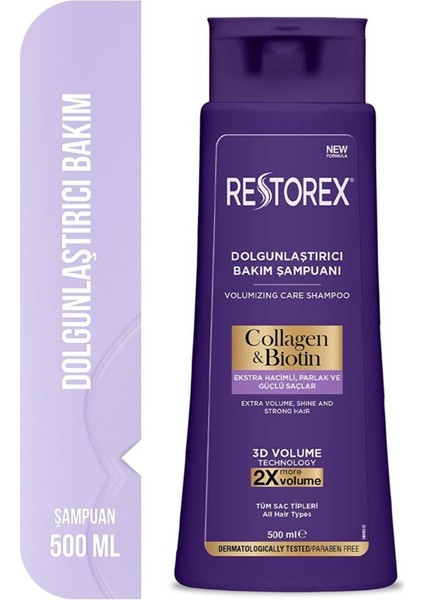 Collagen&biotin Dolgunlaştırıcı Şampuan 500 ml 4 Adet