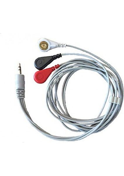 Roba Olimex Ekg-Emg Shıeld Elektrot Kablo Arduino Ekg Ecg Emg 100CM 3 Sensör Kablosu 3.5mm Soket Nabız