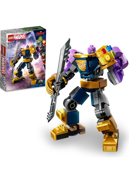 Marvel Thanos Robot Zırhı 76242 - 6 Yaşve Üzeri Çocuklar Için Avengers Figürü Oyuncak Yapım Seti (113 Parça)