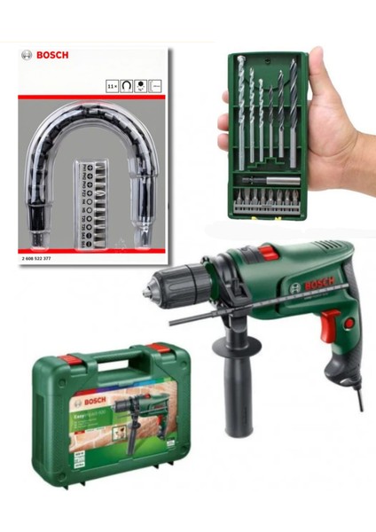 600 W Darbeli Matkap Vidalama ve 25 Parça Aksesuar Seti