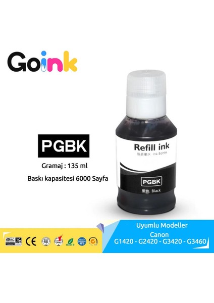 Canon G1420 Gı-41 4 Renk Mürekkep Seti - (GI-41C/GI-41M/GI-41PGBK/GI-41Y)