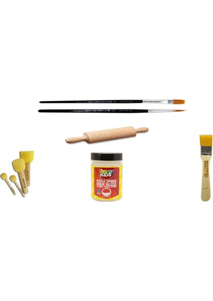 Seramik Hamuru 6x2 kg Rich Master Mix 60CC Akrilik 12Lİ Metalik Renk Seramik Başlangıç Sanat Seti indirimleri