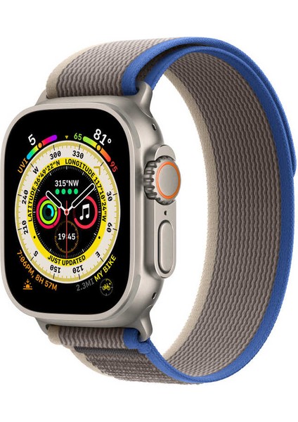 Apple Watch 40MM Wiwu Trail Loop Naylon Örgü Işlemeli Hasır Kordon Strap Kayış