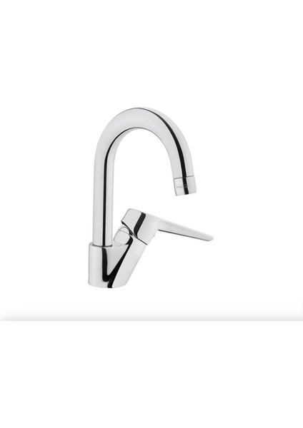 Solid S Krom Kaplama Döner Borulu Lavabo Bataryası