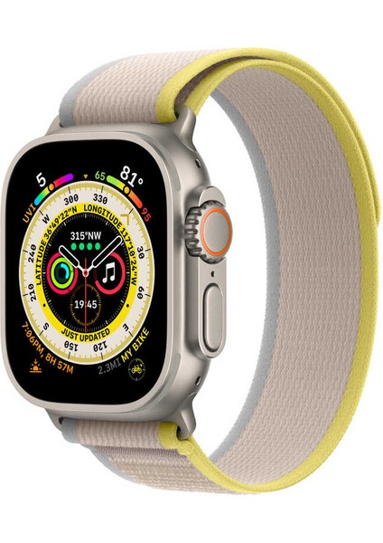 Apple Watch 40MM Wiwu Trail Loop Naylon Örgü Işlemeli Hasır Kordon Strap Kayış