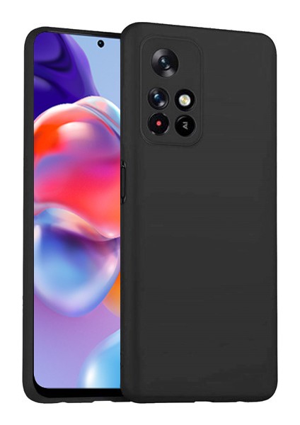 Xiaomi Poco M4 Pro 5g Kılıf Ultra Ince Renkli Silikon Kapak Siyah