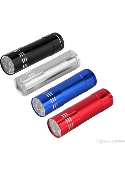 LED Işıklı Metal Kaliteli Pille Çalışan El Feneri