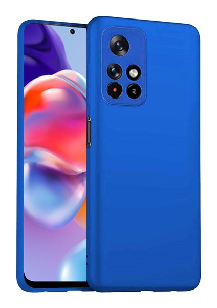 Xiaomi Poco M4 Pro 5g Kılıf Ultra Ince Renkli Silikon Kapak Mavi