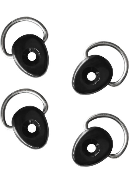 Güverte Arma Için D-Ring ile Prettyia 4pcs Kayak Döngü Güverte Takımı (Yurt Dışından)