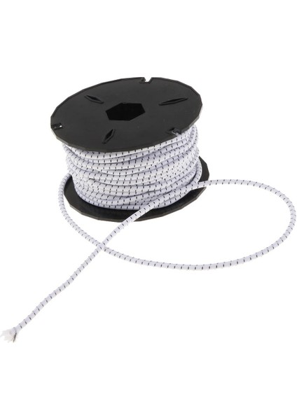 Bungee Kordon Kravat 3mm Elastik Şok Ip Işçiliği Projeleri Beyaz (Yurt Dışından)