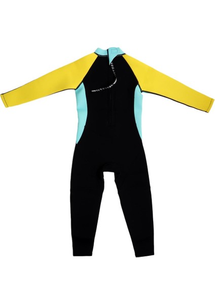 Neopren Naylon Plaj Mayosu Tam Vücut Wetsuit Kız Çocuk Plajı Sörf Gri+ (Yurt Dışından)