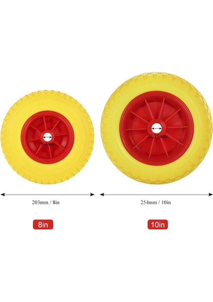 20.32/25.4cm, Kayık Kano Tramvay Sepeti Için Delinme Geçirmez Tekerlek 25.4cm/ (Yurt Dışından)