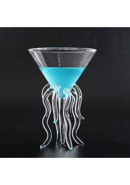 100 ml Yaratıcı Ahtapot Kokteyl Cam Şeffaf Denizanası Cam Bardak Suyu Cam Goblet Konik Şarap Şampanya Cam | Şeffaf (Yurt Dışından)