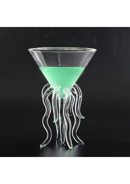 100 ml Yaratıcı Ahtapot Kokteyl Cam Şeffaf Denizanası Cam Bardak Suyu Cam Goblet Konik Şarap Şampanya Cam | Şeffaf (Yurt Dışından)