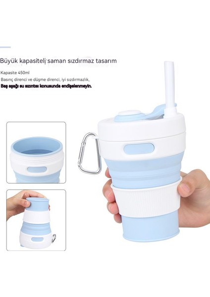 Açık Taşınabilir Katlanabilir Teleskopik Sıkıştırılmış Su Bardağı Seyahat Katlanabilir Su Bardağı (Yurt Dışından)
