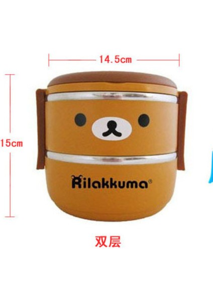 2 Katmanlı Termal Öğle Yemeği Kutusu Çocuklar Için Termos Gıda Konteyner Paslanmaz Çelik Yalıtım Böğle Yemeği Kutusu Termos Kahverengi (Yurt Dışından) fiyatları
