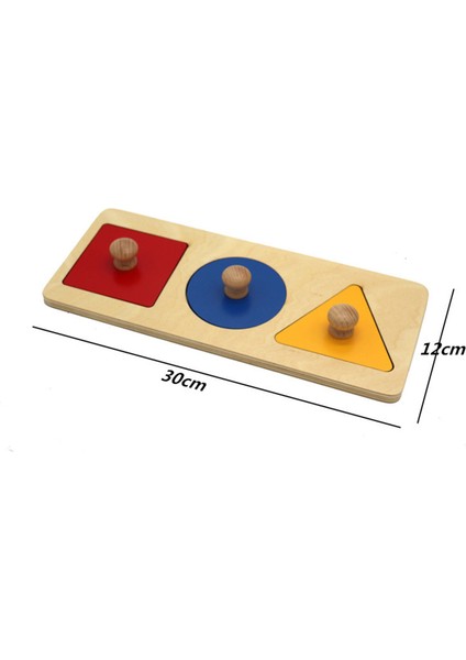 Ahşap Geometrik Şekiller Eşleştirme Bulmaca Sıralama Montessori Okul Öncesi Öğrenme Eğitici Oyuncaklar Doğal Ahşap Oyuncak Matematik Oyuncakları (Yurt Dışından)