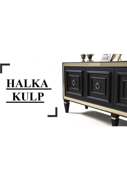 Halka Sarkaç Füme Tek Vidalı Mobilya Kulp Düğme
