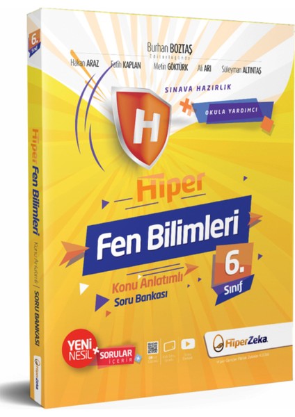 Hiper Zeka Yayınları 6. Sınıf Hiper Fen Bilimleri Konu Anlatımlı & Soru Bankası