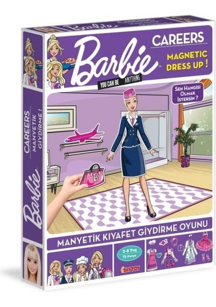 Barbie Manyetik Kıyafet Giydirme ve Barbie Diytoy Manyetik Kıyafet Giydirme Oyunu Lisanslı