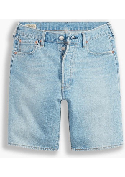 501®Hemmed Erkek Jean Şort-Mountain Goat Short