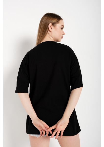 Kadın Palm Springs Baskılı Oversize T-Shirt fırsatları