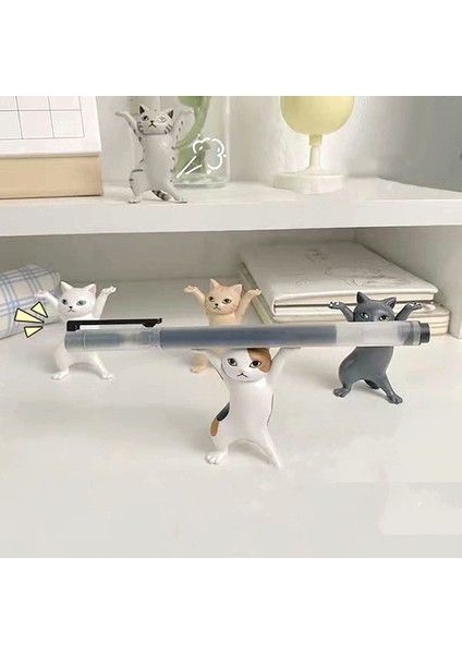 5 Parça Kedi Figürlü Kalem Tutucu (Yurt Dışından) modelleri
