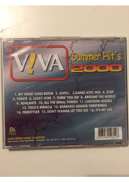 Vıva Summer Hıt’s 2000 - Türkiye Basım - CD Albüm