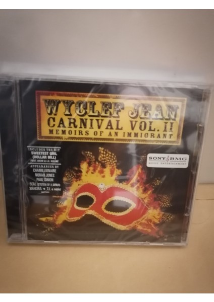 Wyclef Jean Carnıval Vol 2 - Memoırs Of An Immıgrant - 2007 Avrupa Basım - CD Albüm - Açılmamış Ambalajında