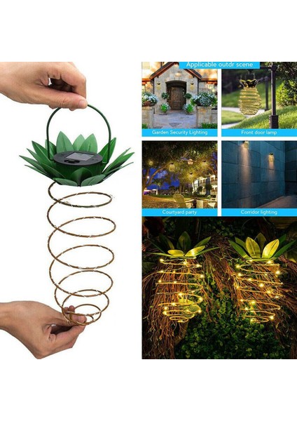 25 LED Asılı Güneş Ananas Işık Bahçe Yard Veranda Çim Balkon Için (Yurt Dışından) indirimleri