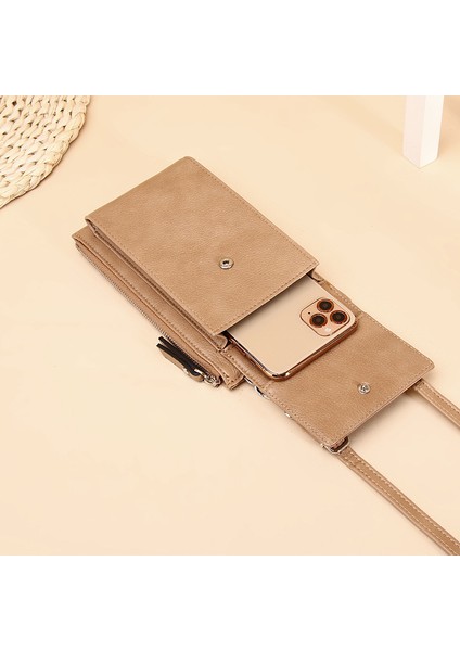 Bayanlar Bir Omuz Messenger Çanta Uzun Küçük Kare Çanta Mini Dikey Çoklu Kart Cep Telefonu Çantası (Yurt Dışından) fiyatları